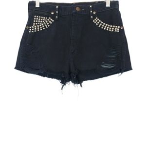 Wrangler Black Studded Women's Shorts